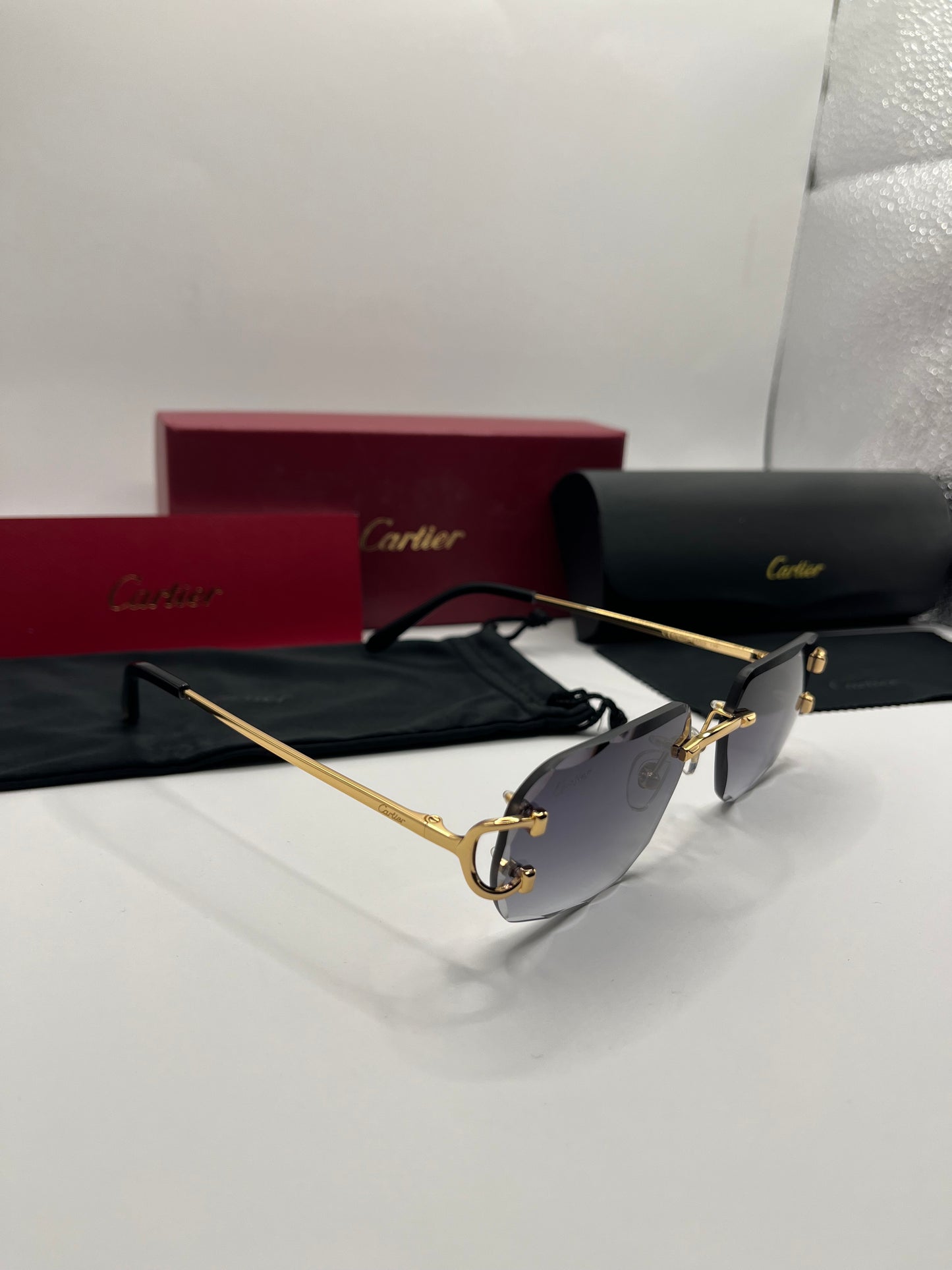 Cartier Zonnebril C-Cut - Zwart