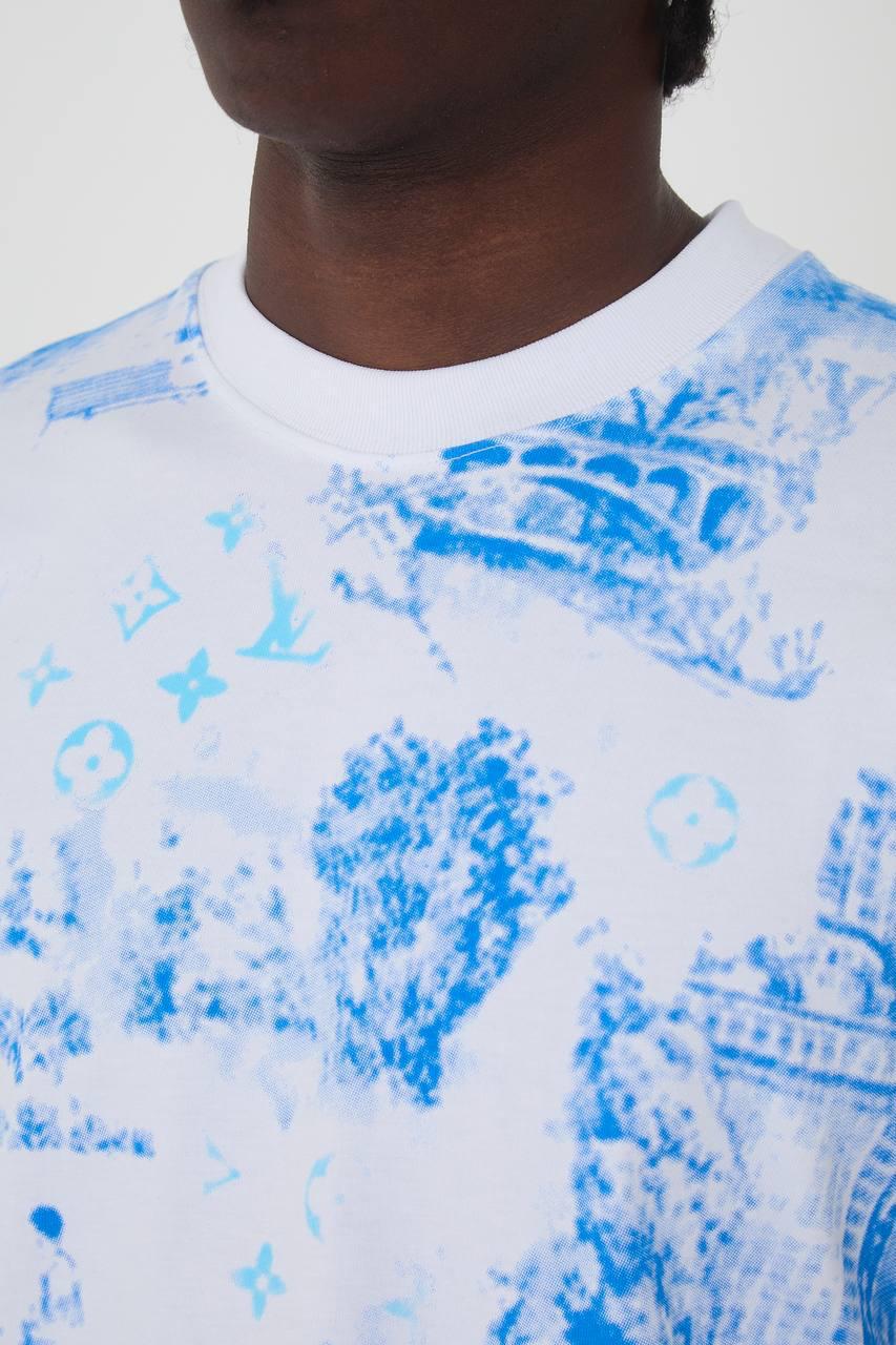 Louis Vuitton Blue Monogram Shirt