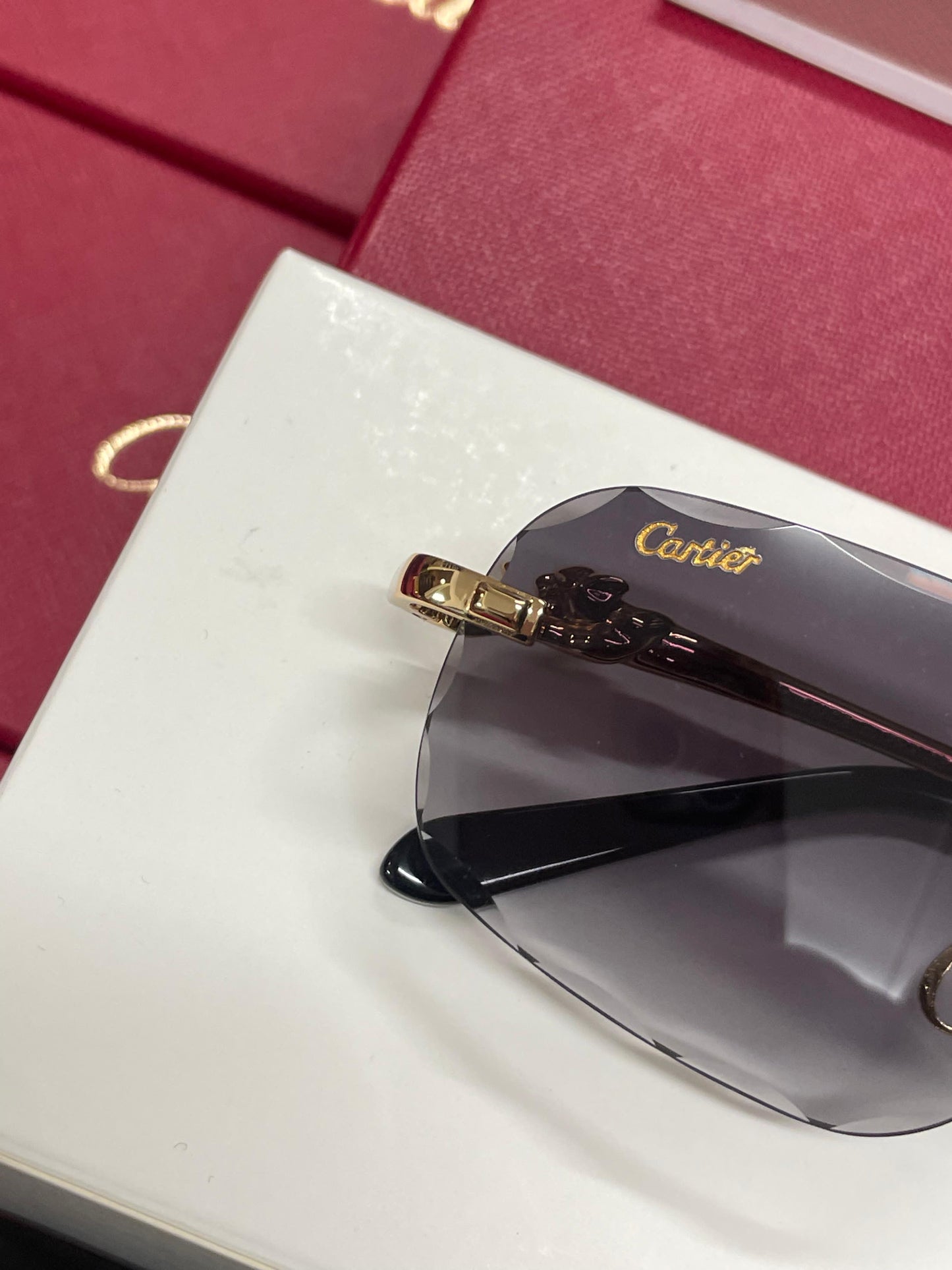 Cartier Panther Zonnebril - Black Glasses
