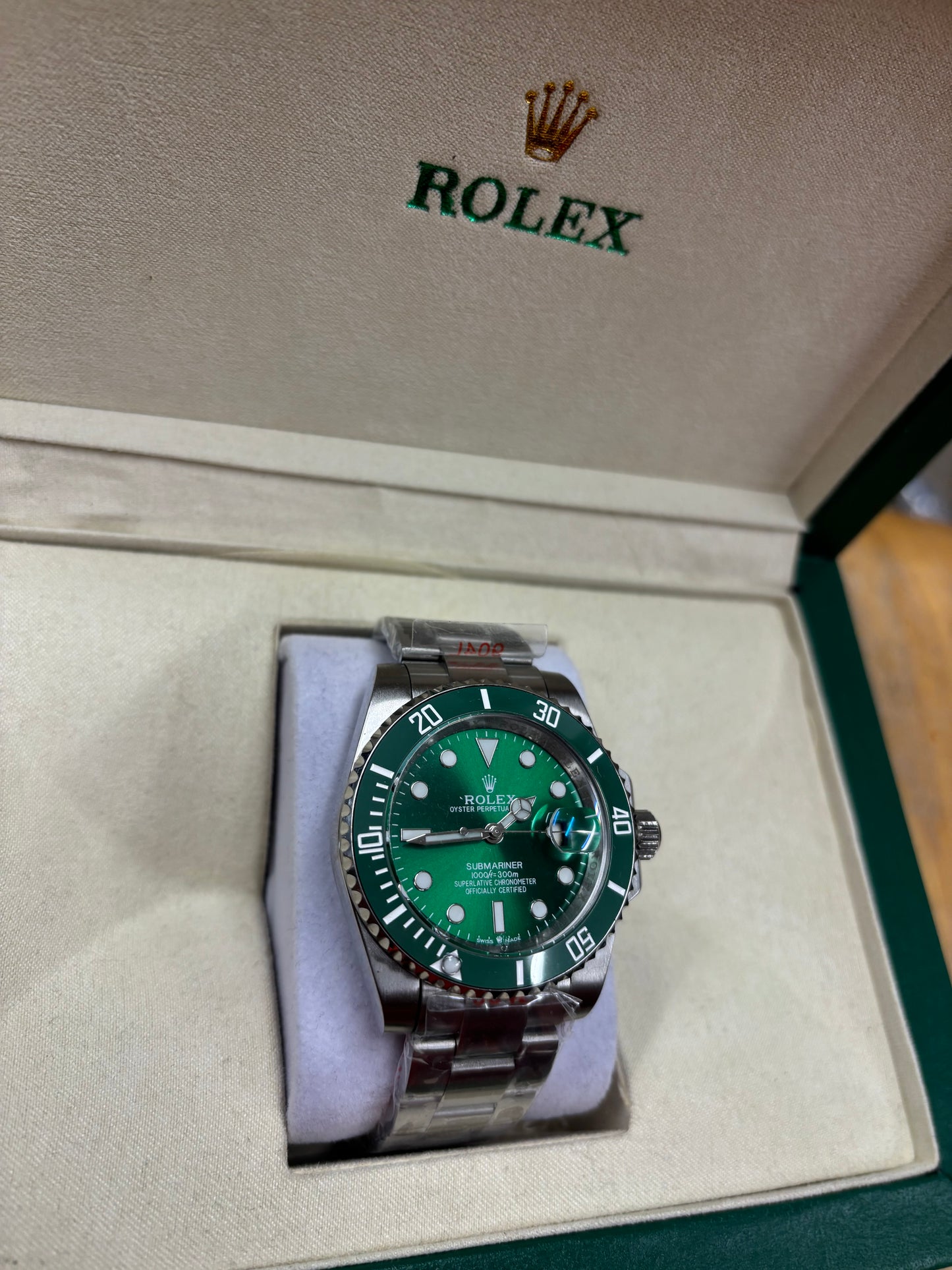 Rolex Oyster Perpetual Date- Double Green