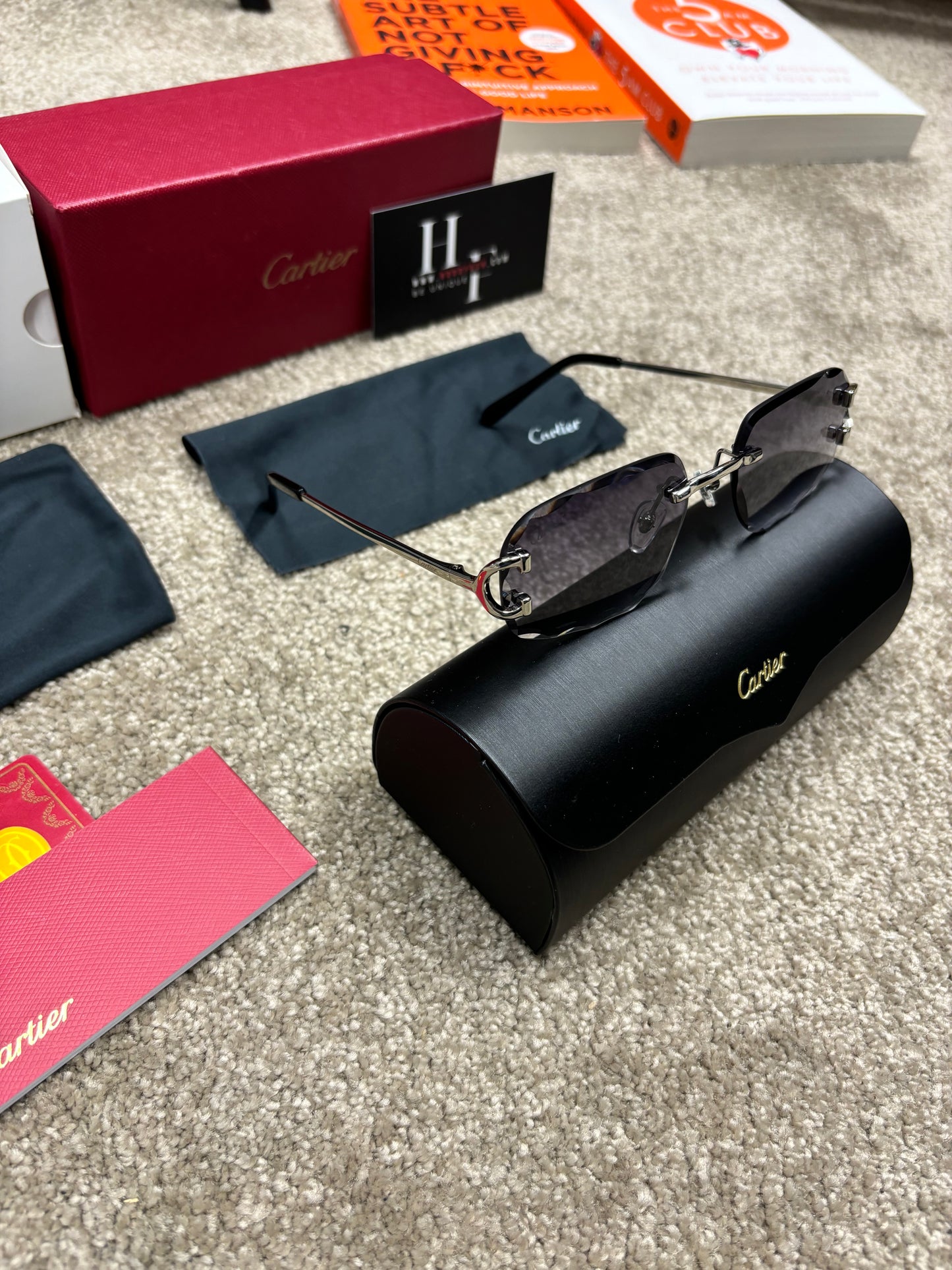 Cartier zonnebril C-Cut - Zilver