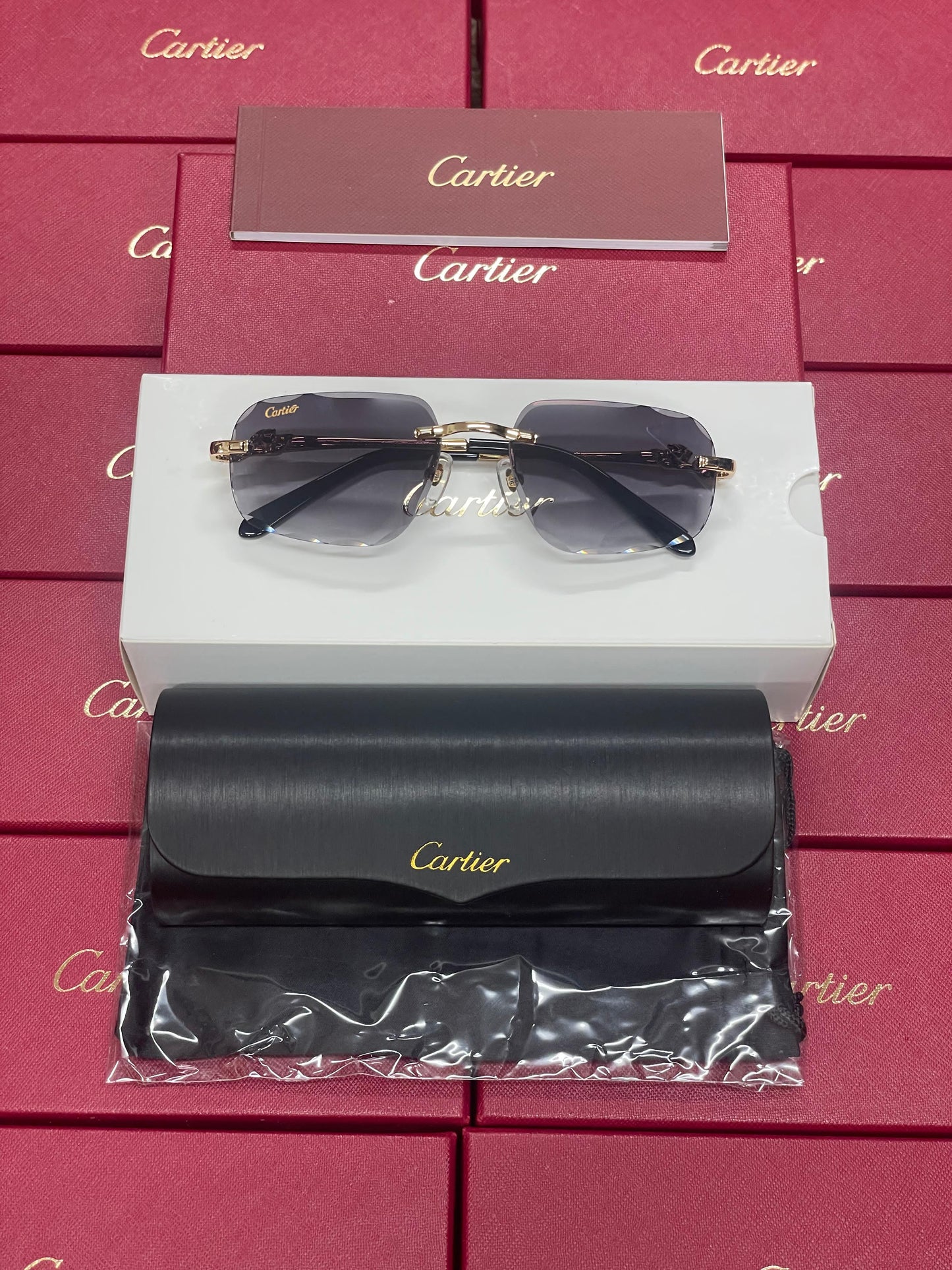 Cartier Panther Zonnebril - Black Glasses