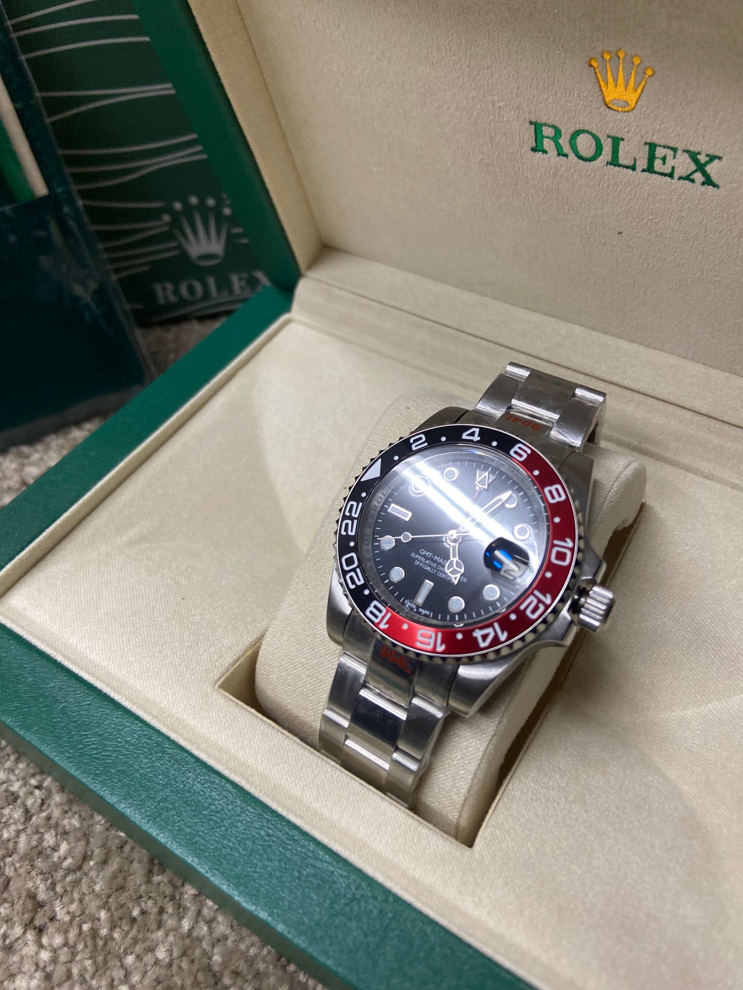 Rolex Oyster Perpetual Date - Red & Black