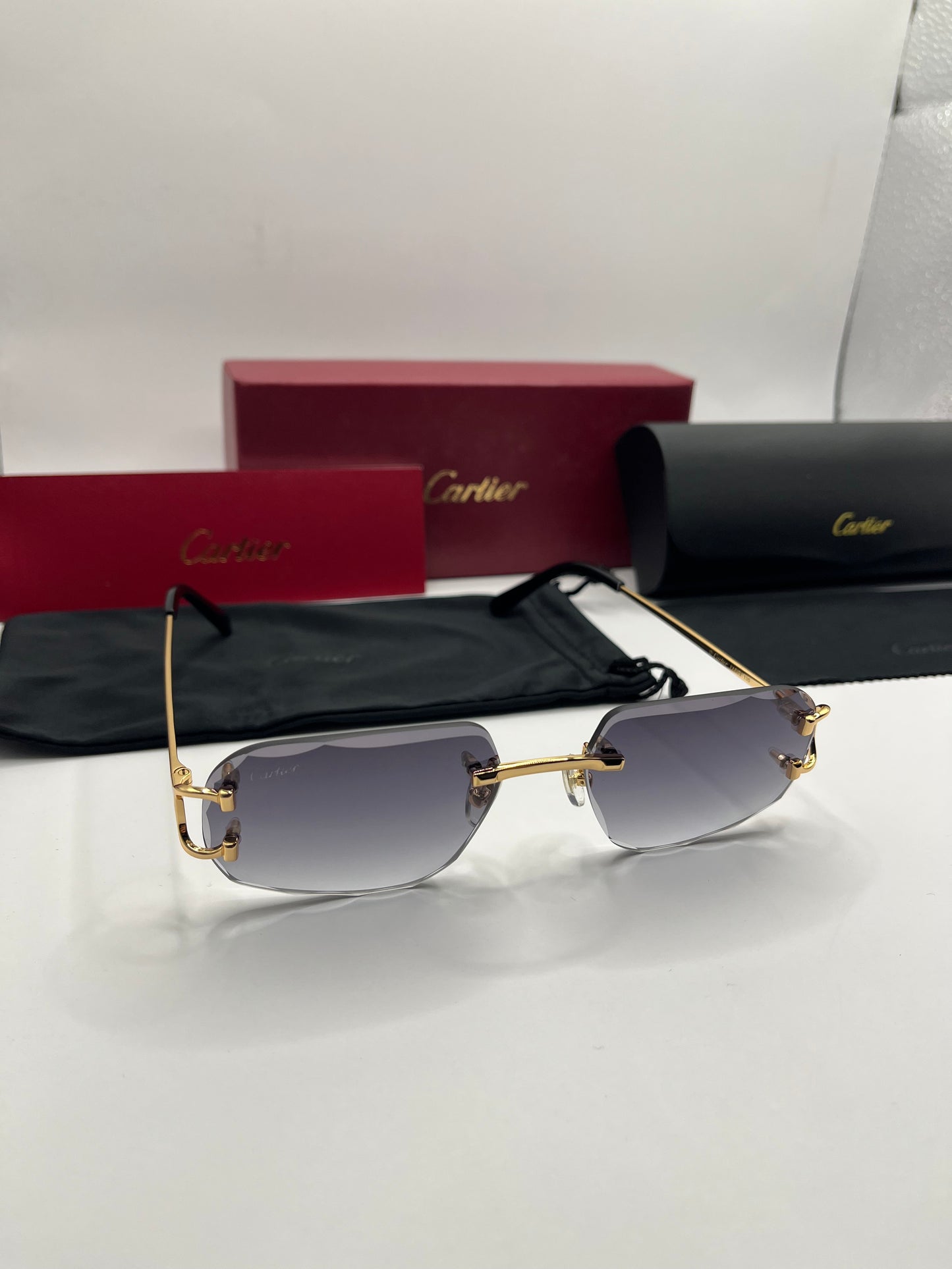 Cartier Zonnebril C-Cut - Zwart