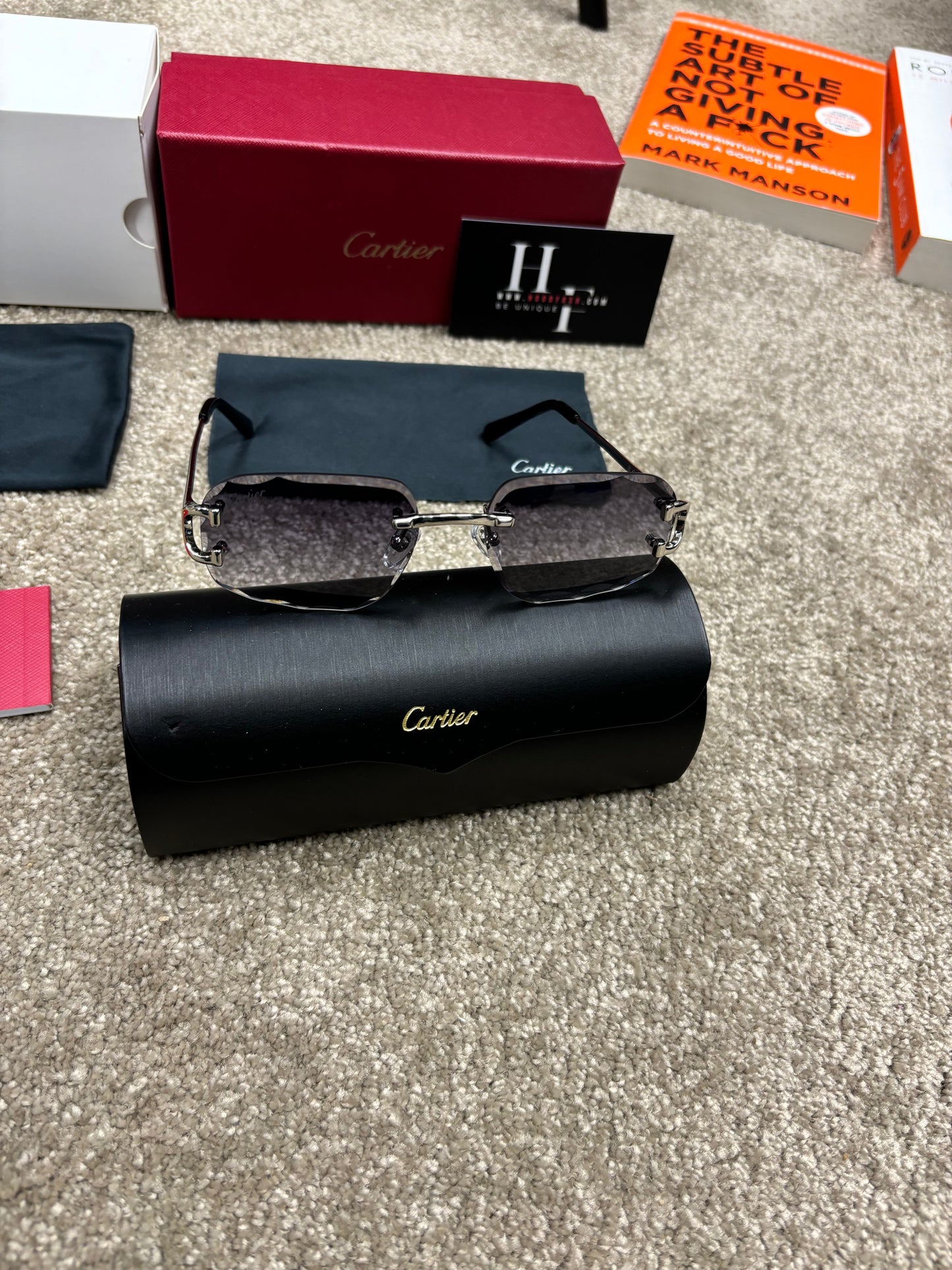 Cartier zonnebril C-Cut - Zilver