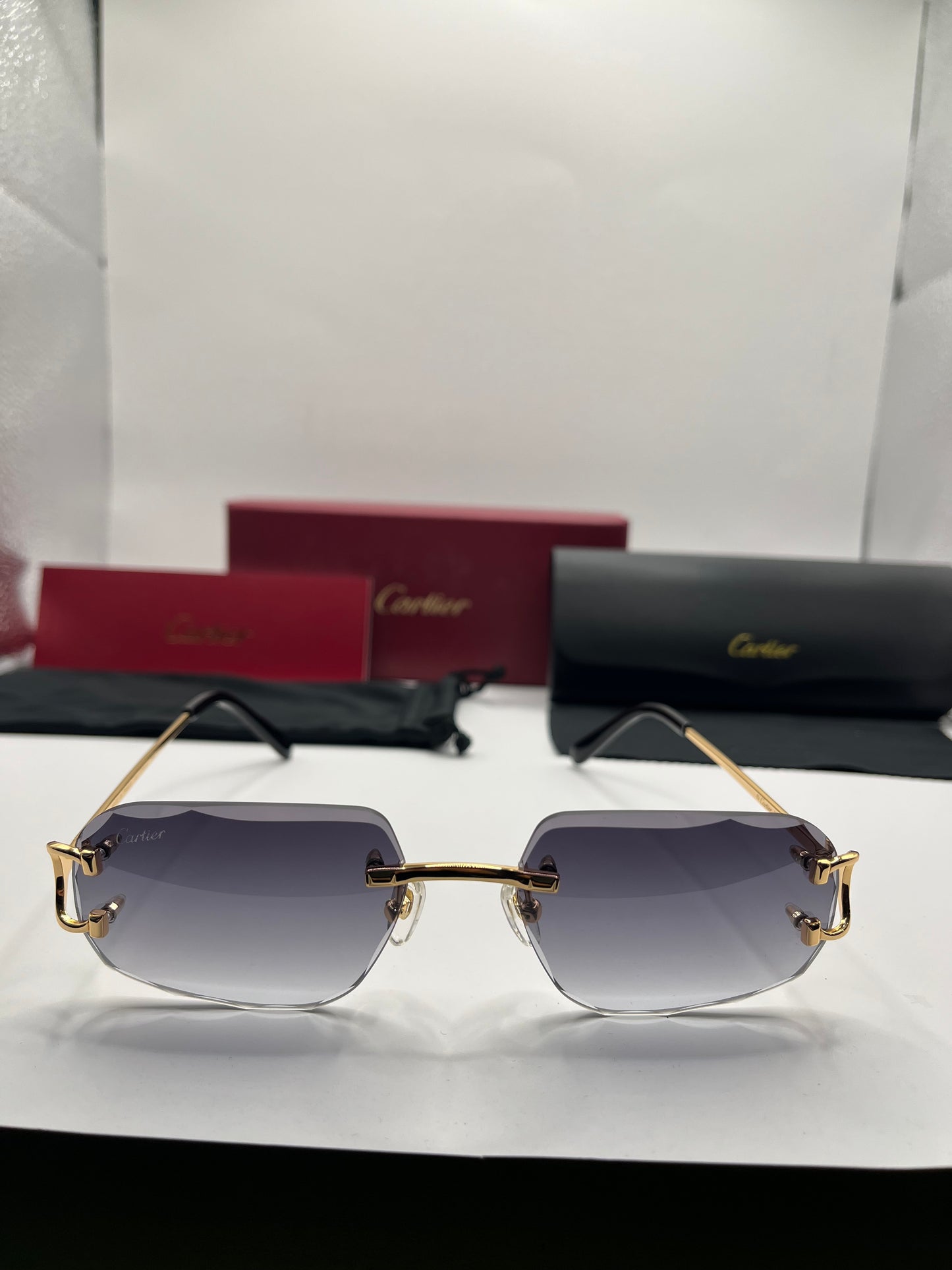 Cartier Zonnebril C-Cut - Zwart
