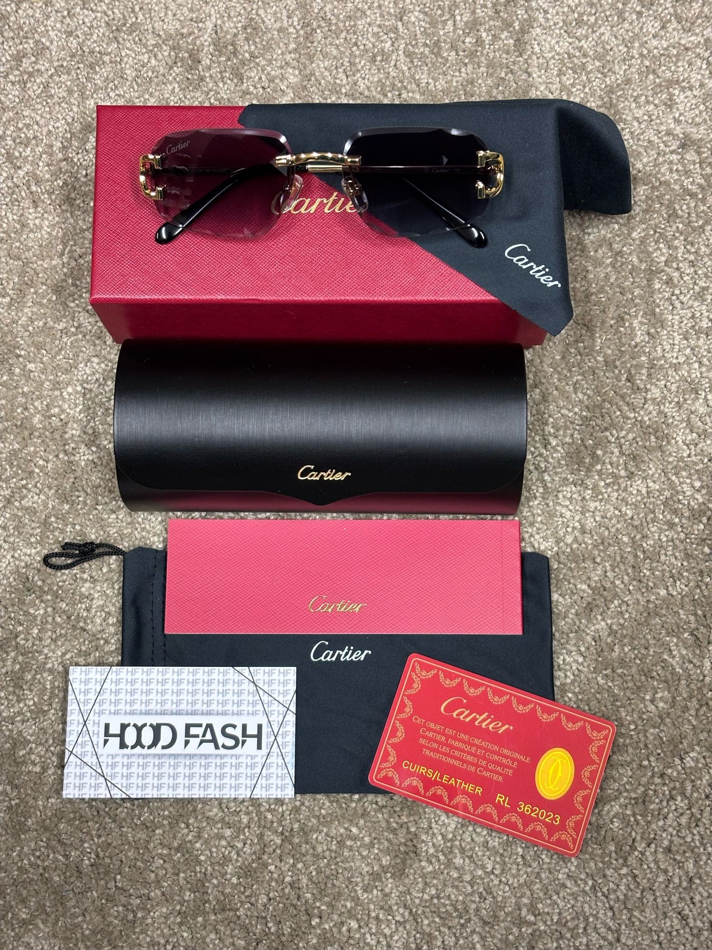 Cartier Zonnebril C-Cut - Zwart