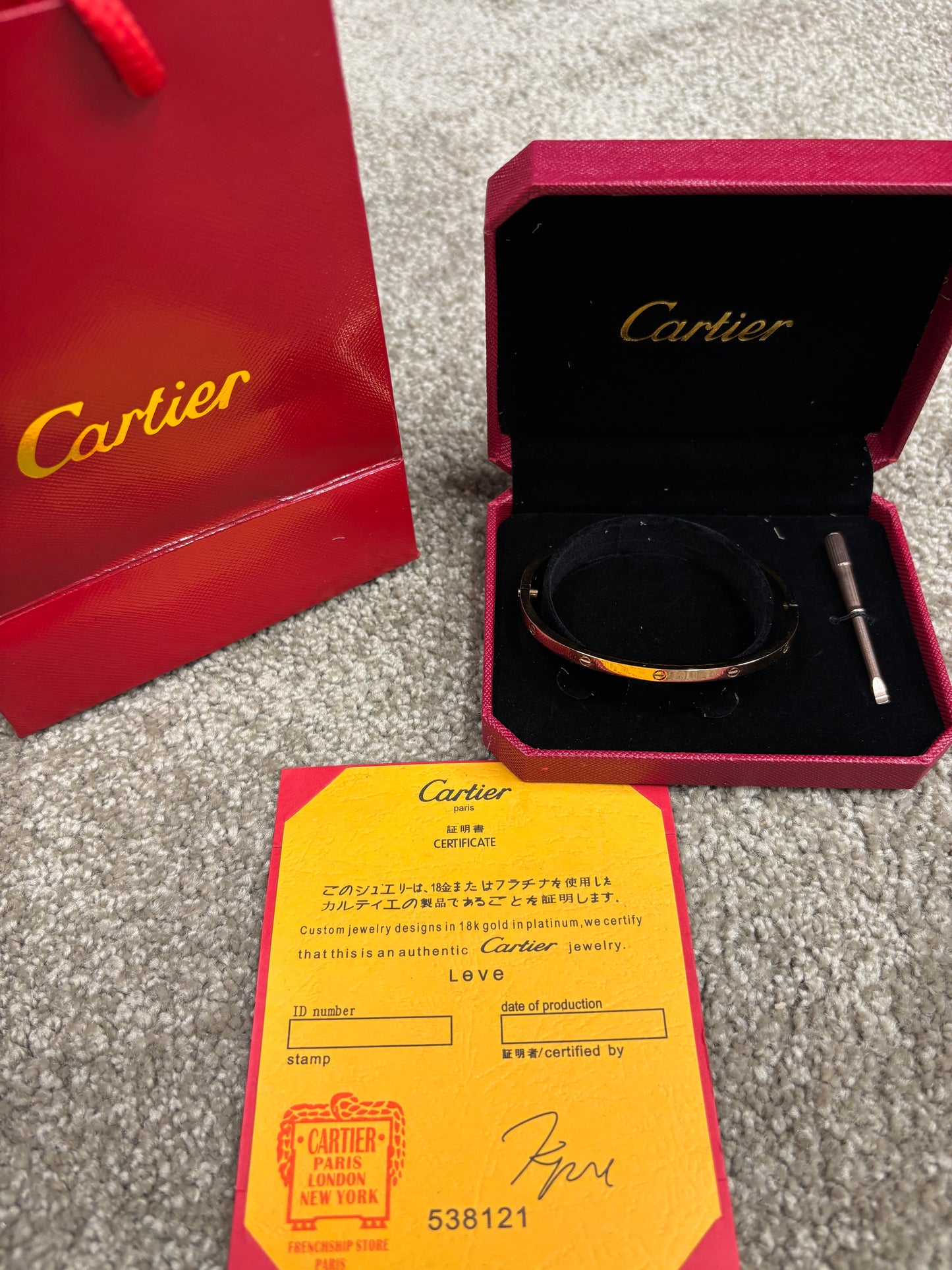 Cartier Love Bracelet - 18K Rose Plated Staal