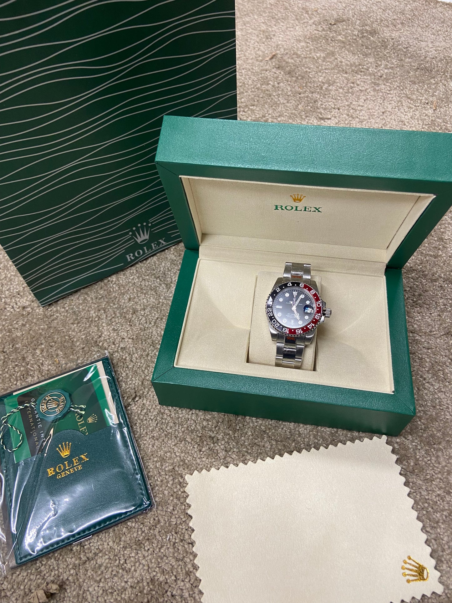 Rolex Oyster Perpetual Date - Red & Black