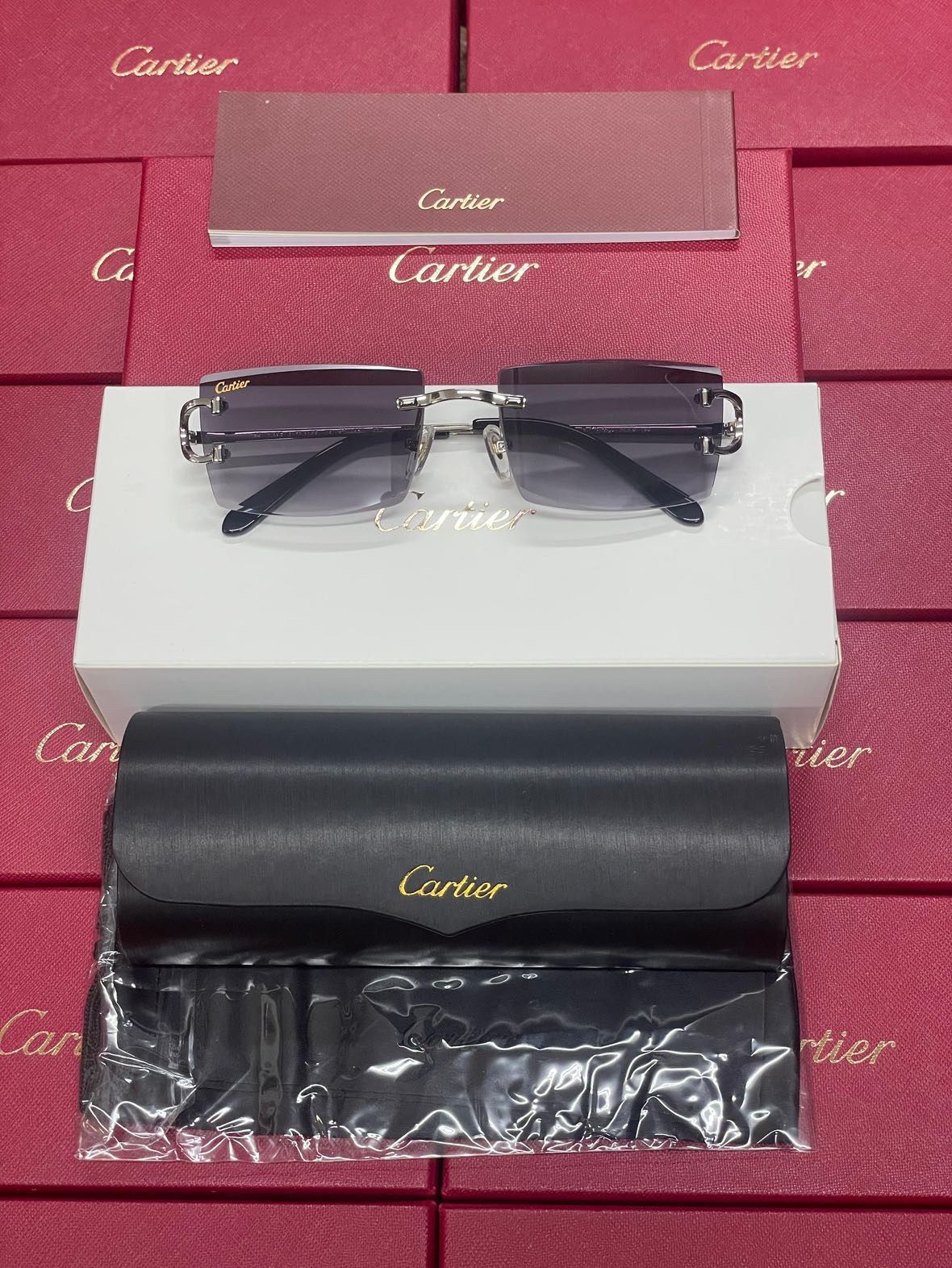 Cartier C-Cut Zonnebril - Zilver
