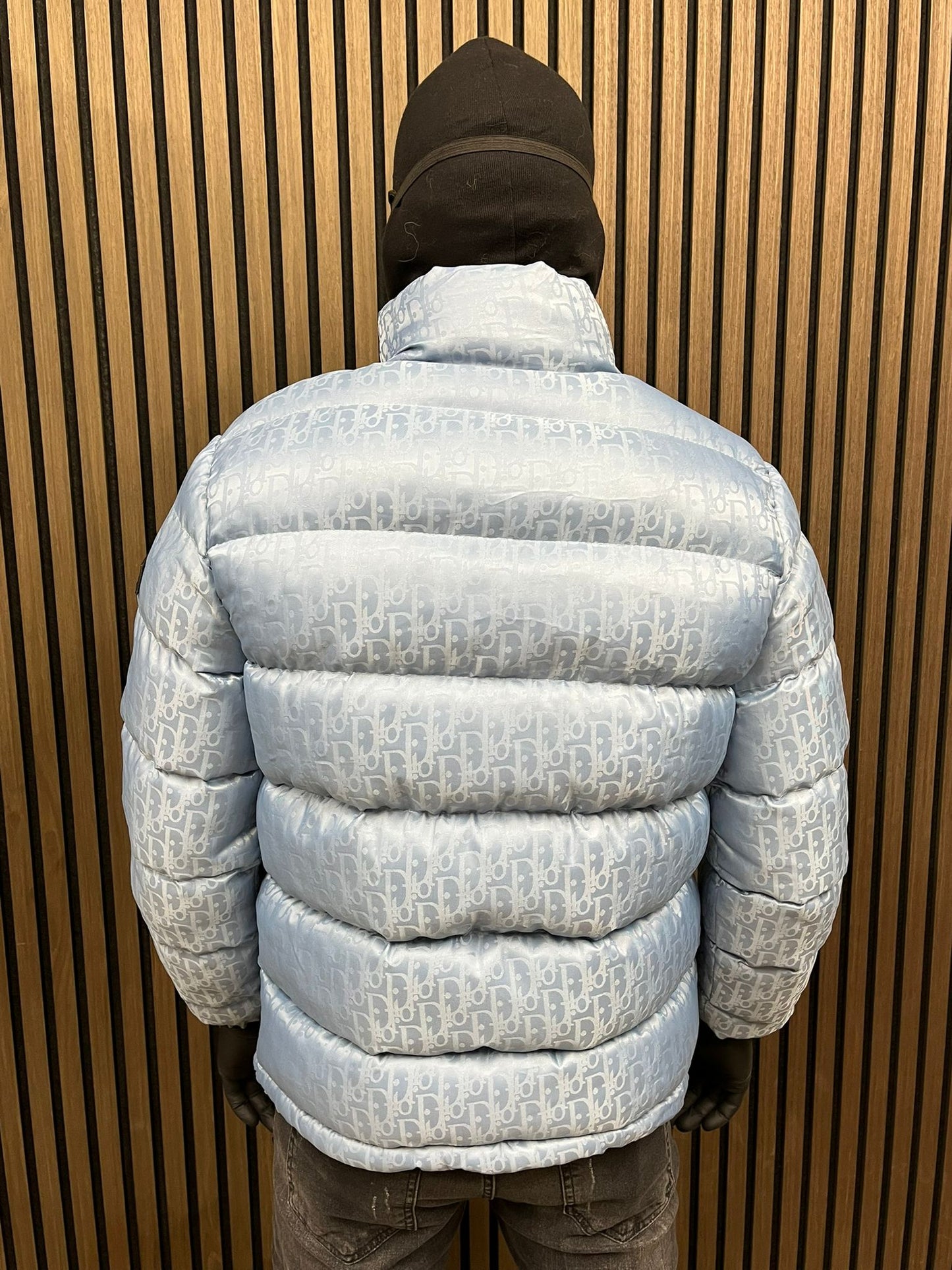 Dior Oblique Winter Jas - Light Blue