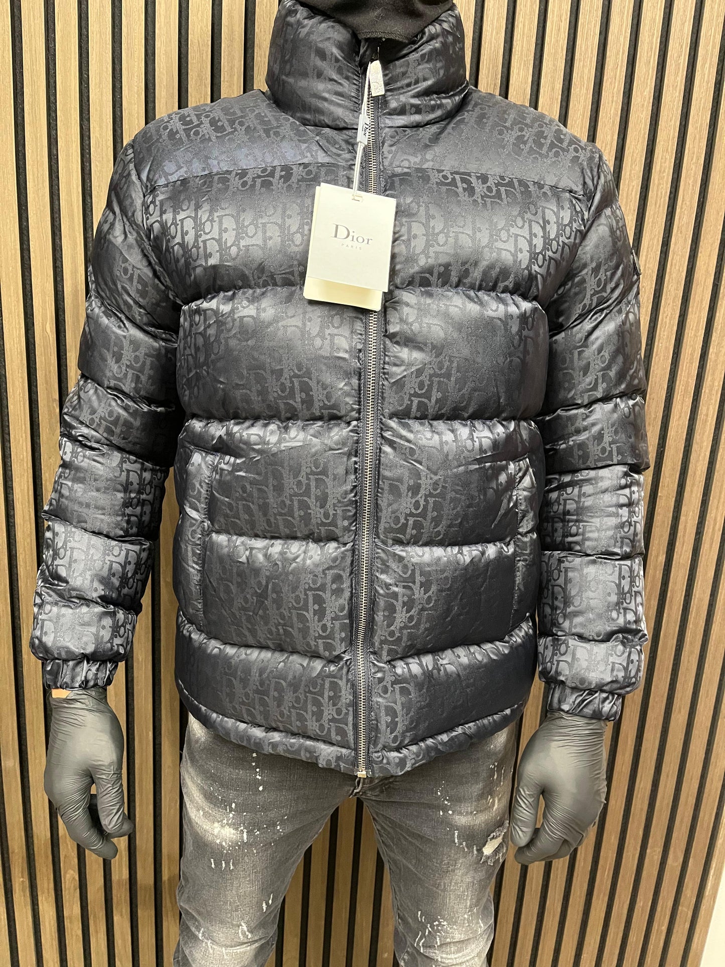 Dior Oblique Winter Jas - Navy