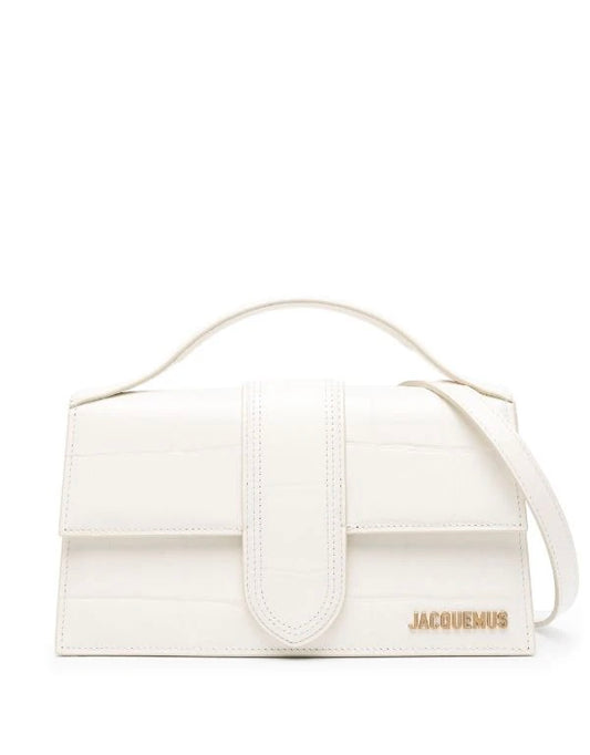 Jacquemus Le Bambino Mini Leather Tas - White