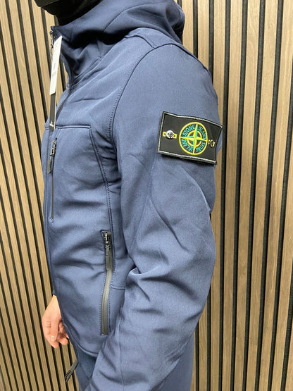 Stone Island Soft Shell Tussenjas -Navy