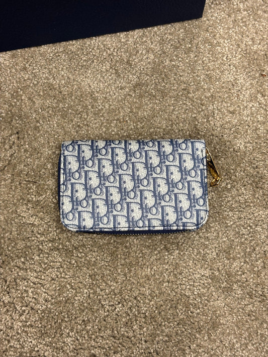 Dior Oblique Portemonnee - Navy