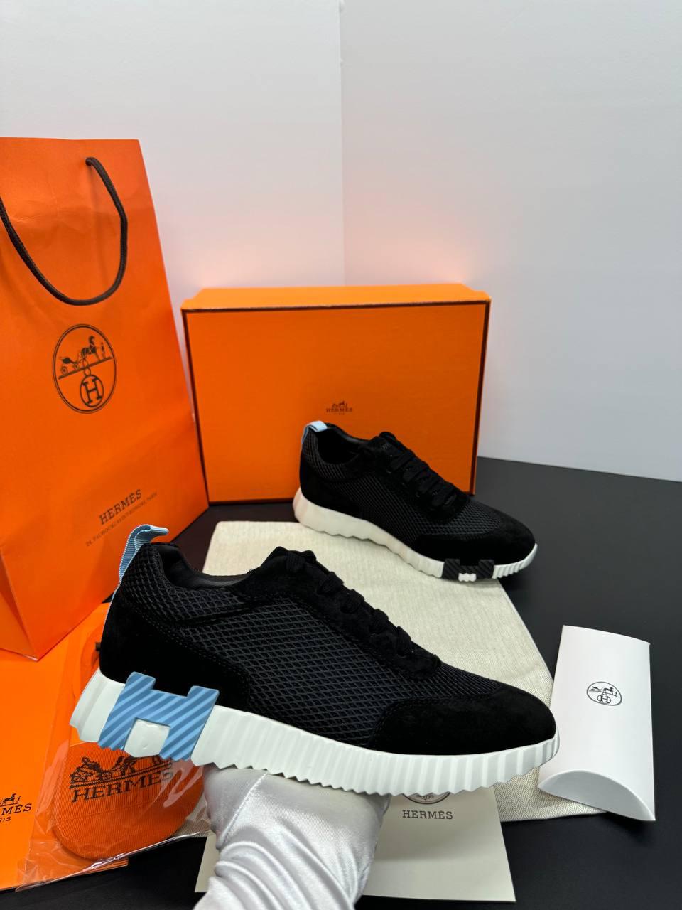 Hermes Bouncing Sneakers - Blue & Black