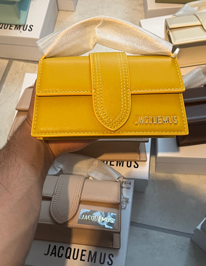 Jacquemus Le Bambino Mini Leather Tas - Yellow