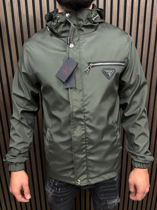 Prada Re-Nylon Zomerjas - Khaki