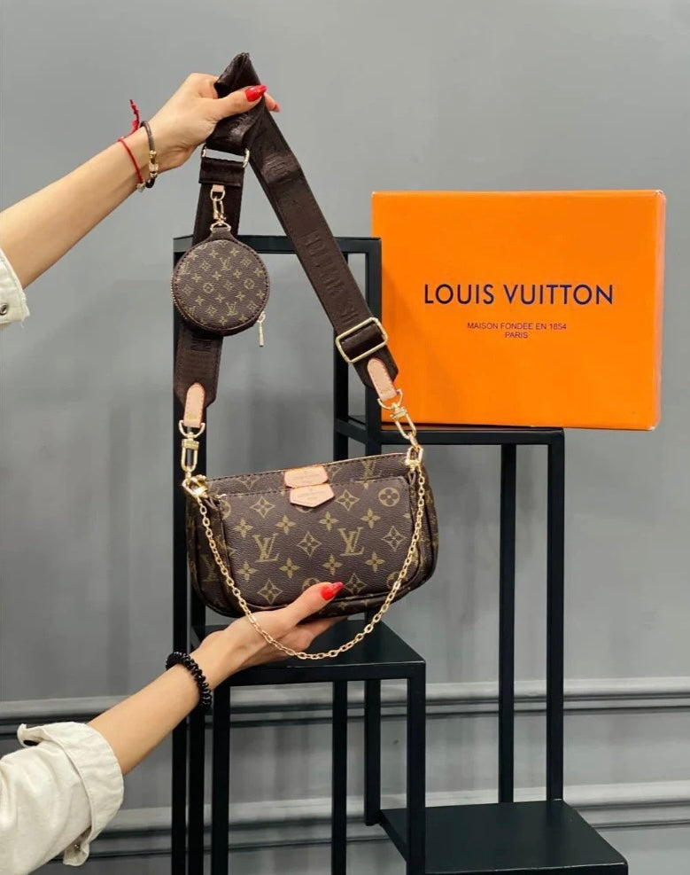 Louis Vuitton Multi Pochette -Bruin