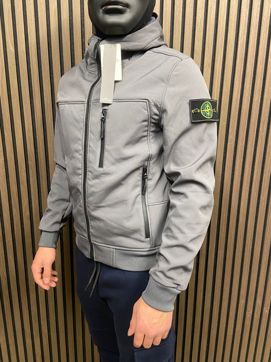 Stone Island Soft Shell Tussenjas -Grijs