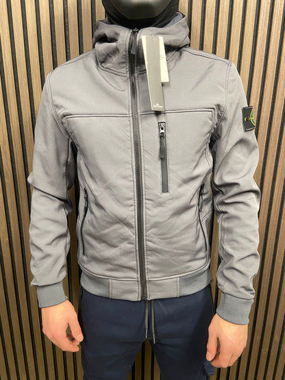 Stone Island Soft Shell Tussenjas -Grijs
