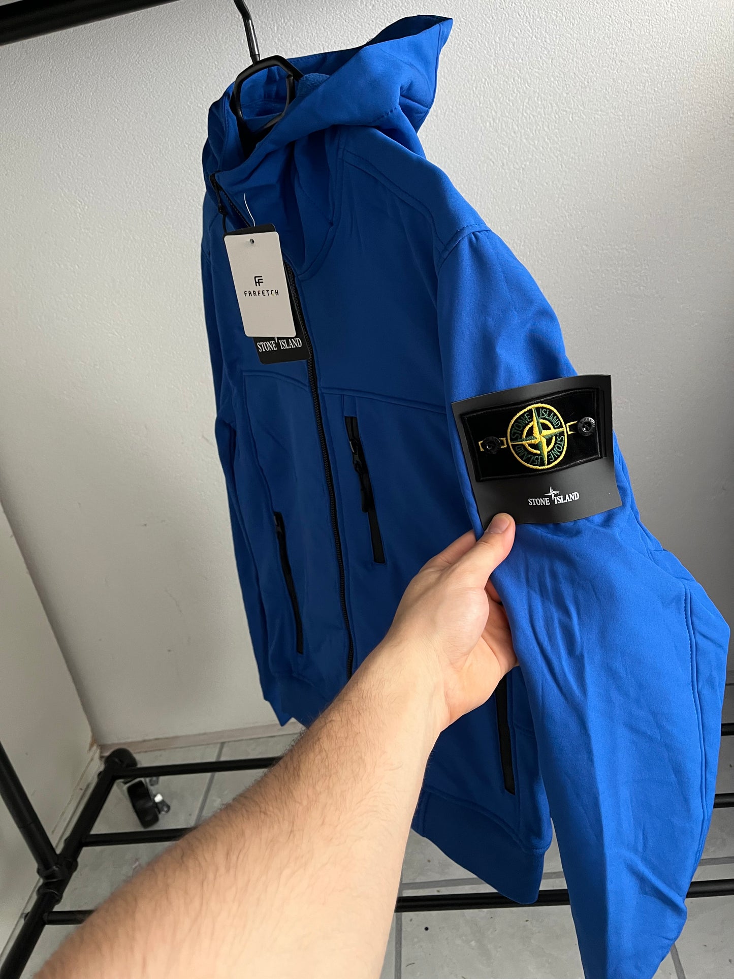 Stone Island Soft Shell Tussenjas -Blauw