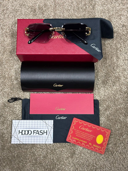Cartier Zonnebril C-Cut - Zwart
