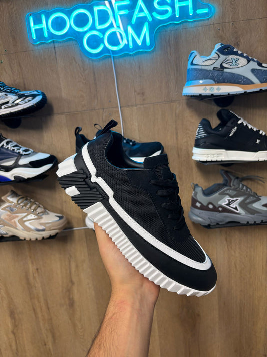 Hermes Bouncing Sneakers - Black & White
