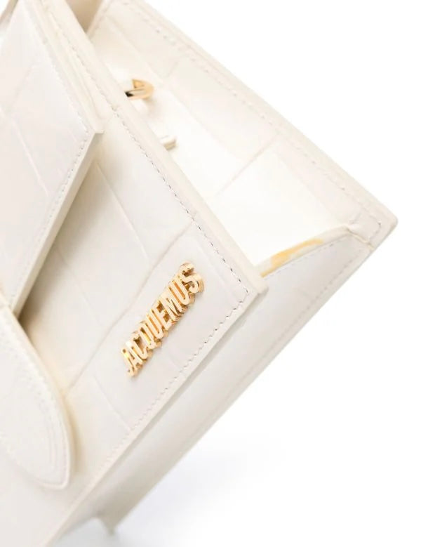 Jacquemus Le Bambino Leather Tas - White