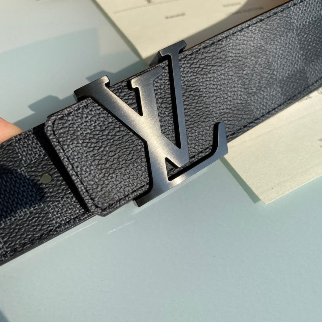 Louis Vuitton Blokken Riem- Zwart