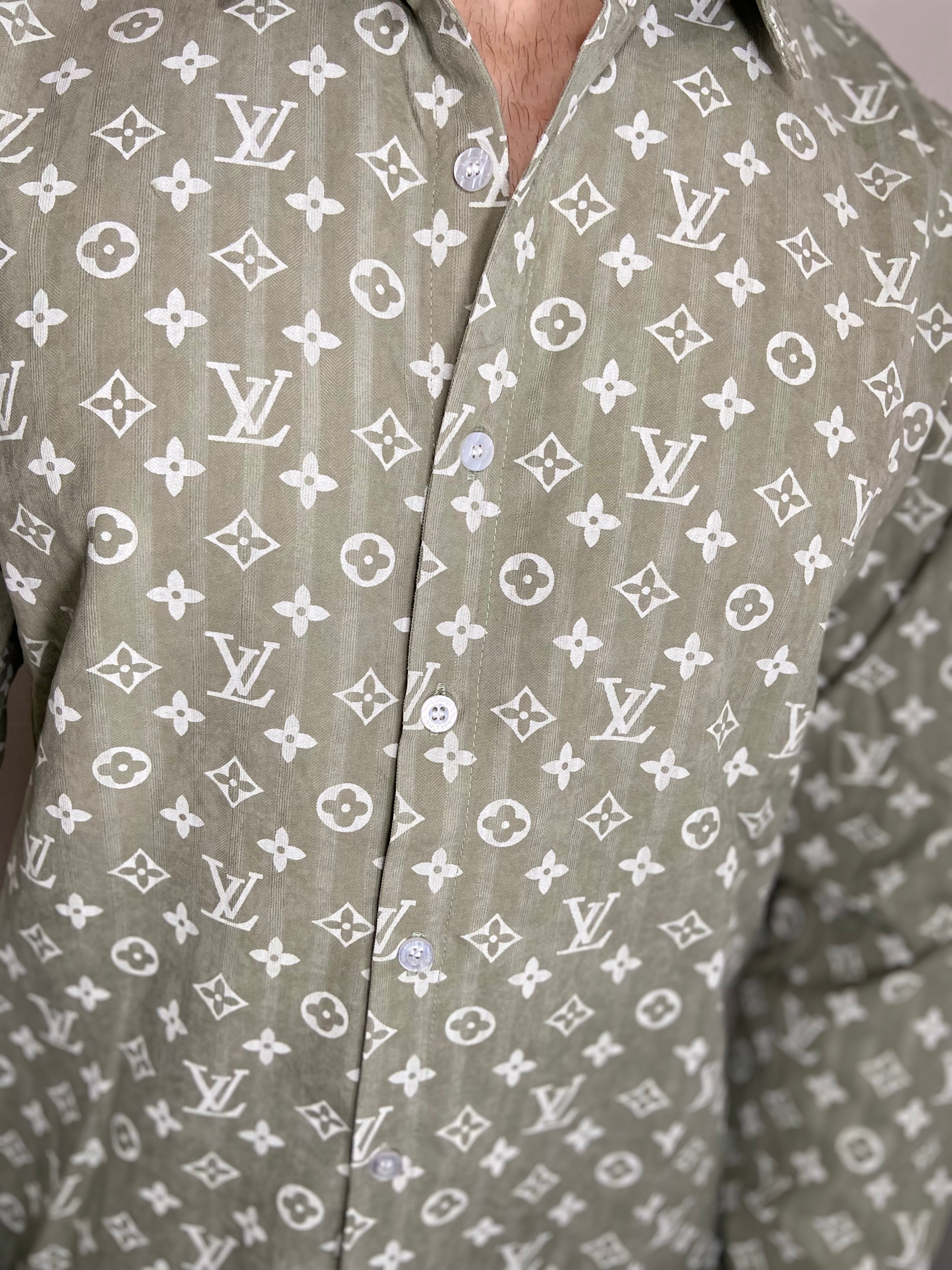 Louis Vuitton Overhemd Mintgroen Hoodfash