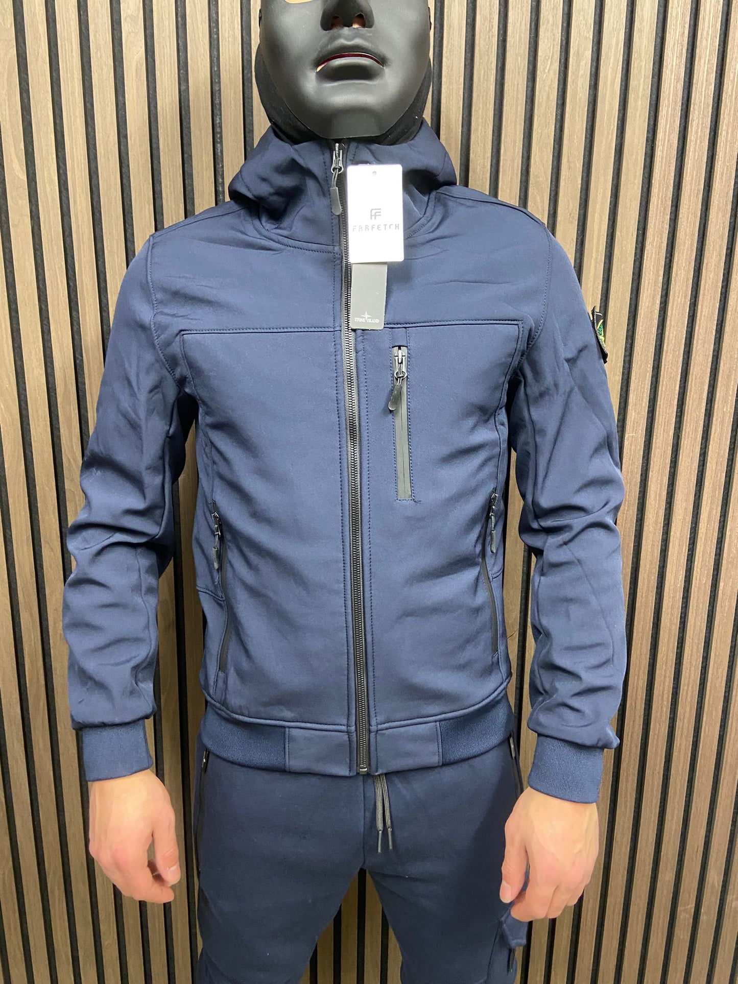 Stone Island Soft Shell Tussenjas -Navy