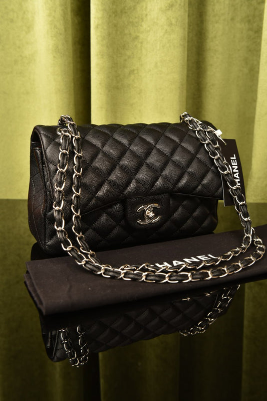 Chanel Large Flap Bag - Zwart