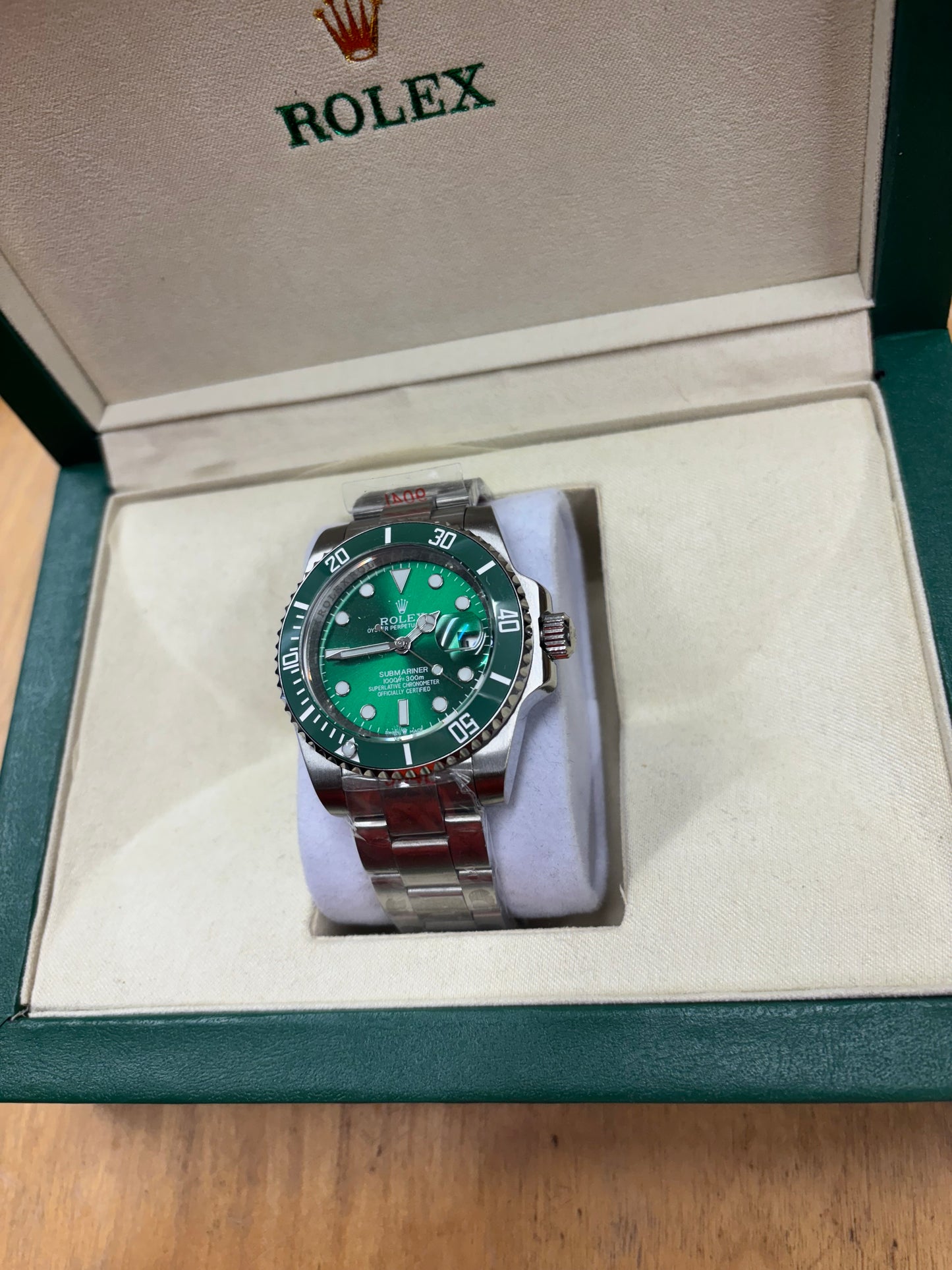 Rolex Oyster Perpetual Date- Double Green