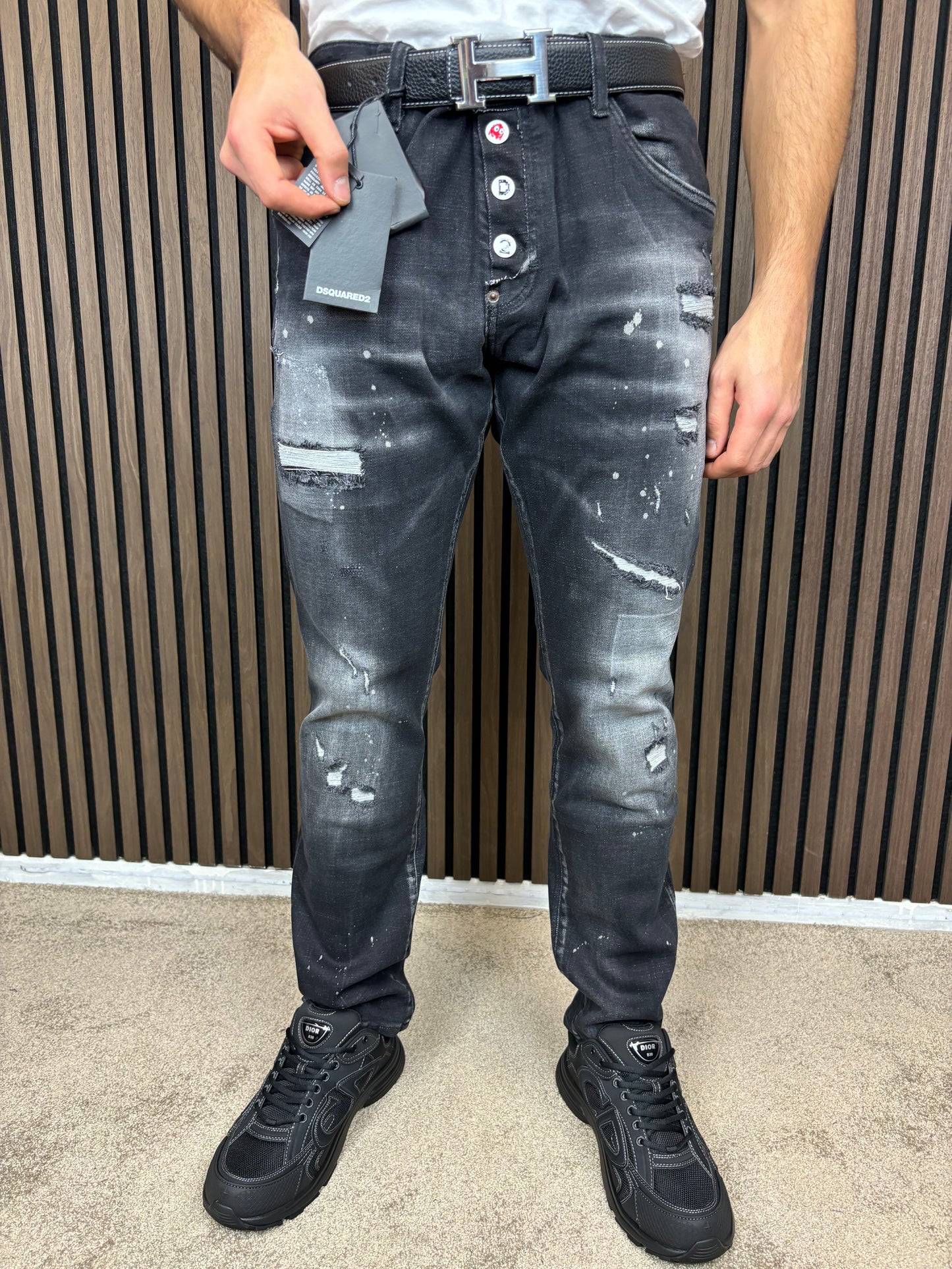 D2 Dsquared Pacman Jeans -Zwart