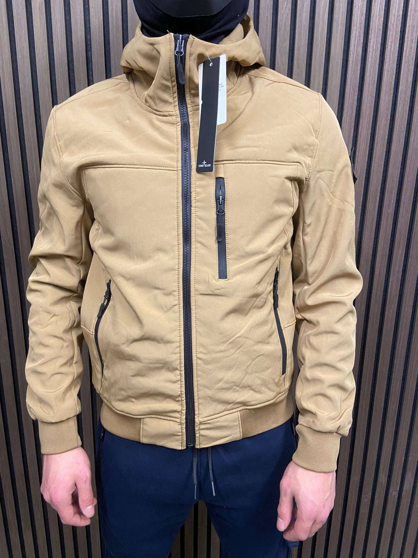 Stone Island Soft Shell Tussenjas -Beige