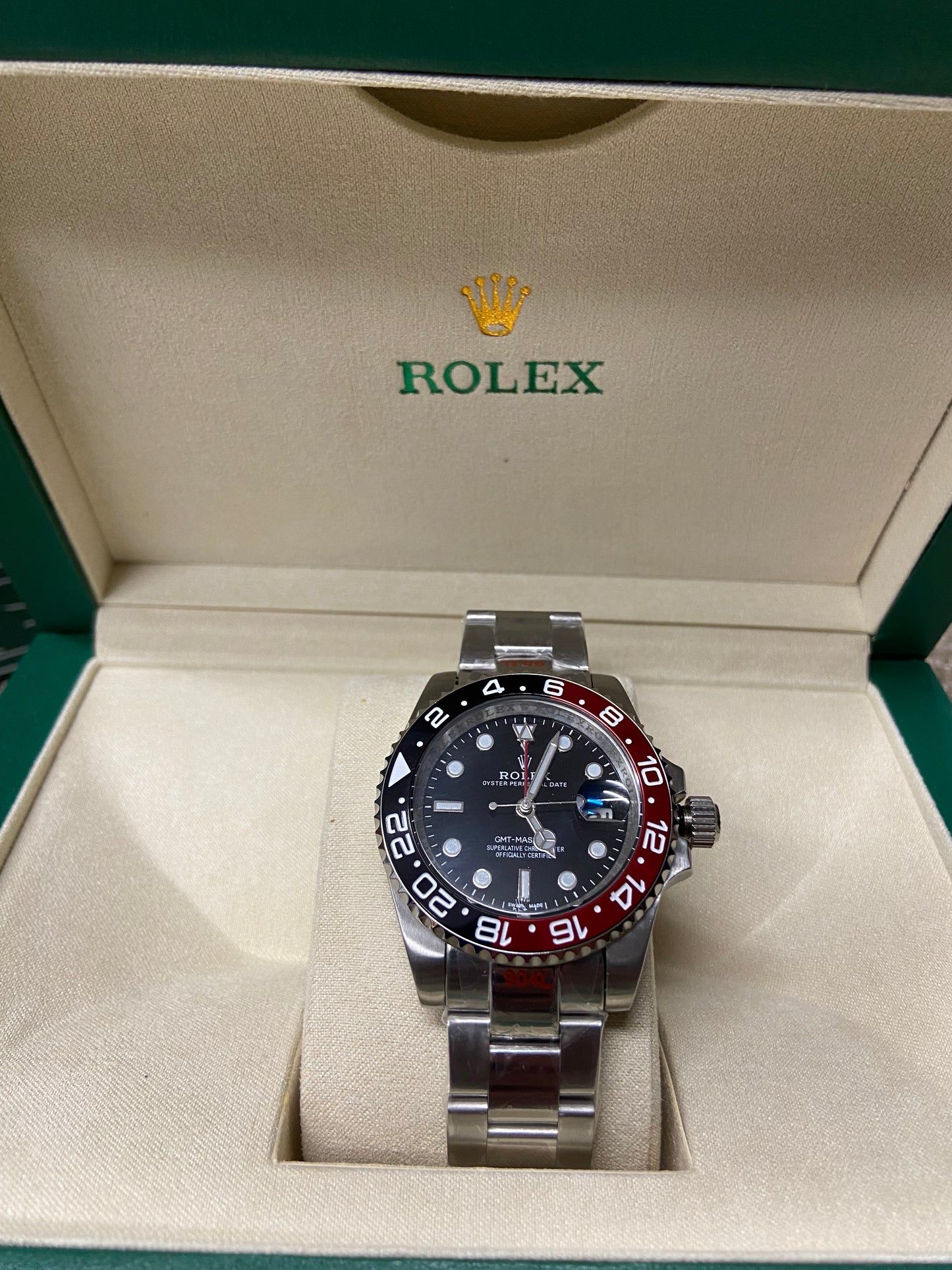Rolex Oyster Perpetual Date - Red & Black