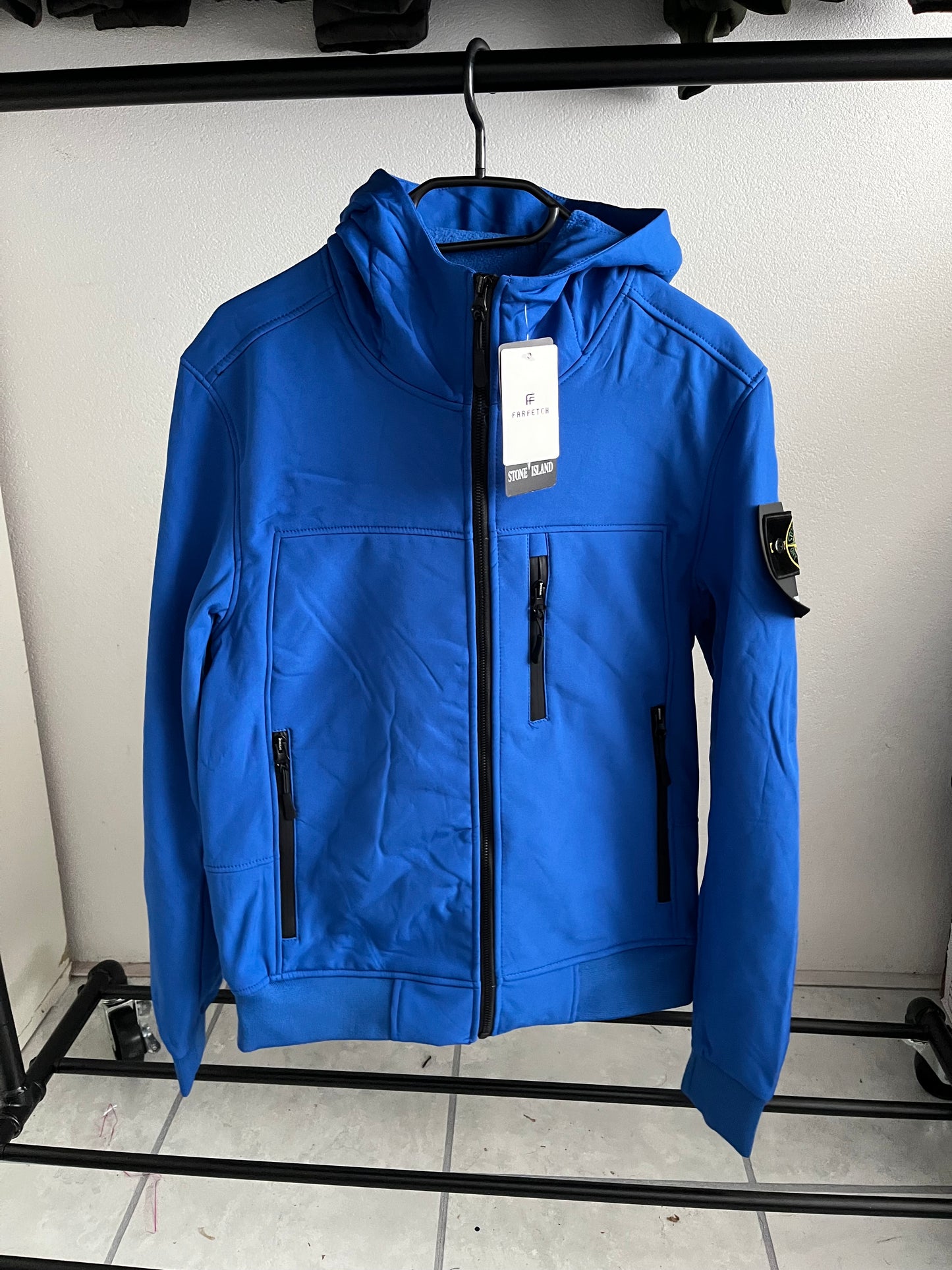 Stone Island Soft Shell Tussenjas -Blauw