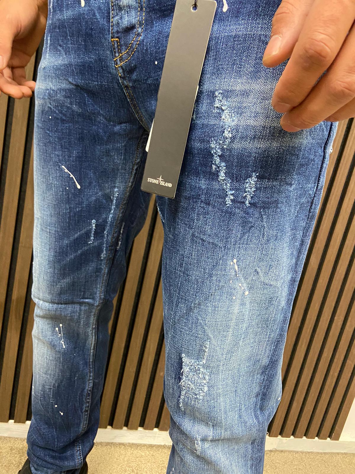 Stone Island Spotted Jeans