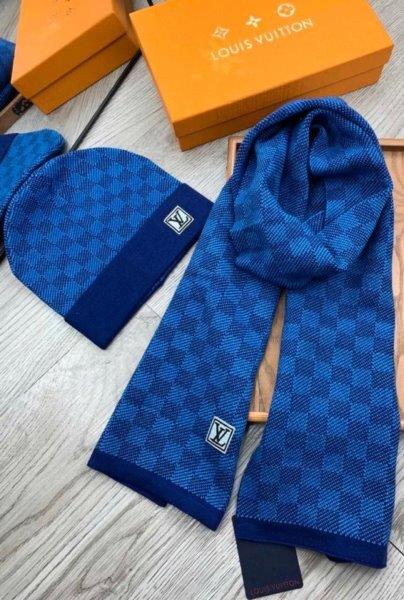 Louis Vuitton Muts & Sjaal - Blauw