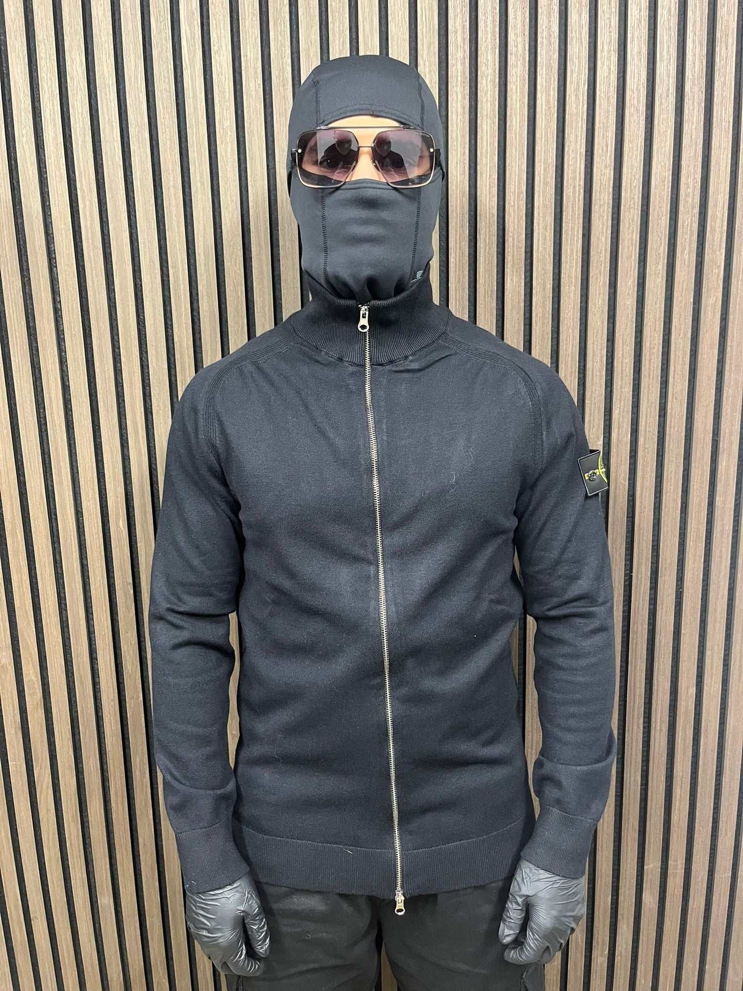 Stone Island Cardigan Vest - Navy