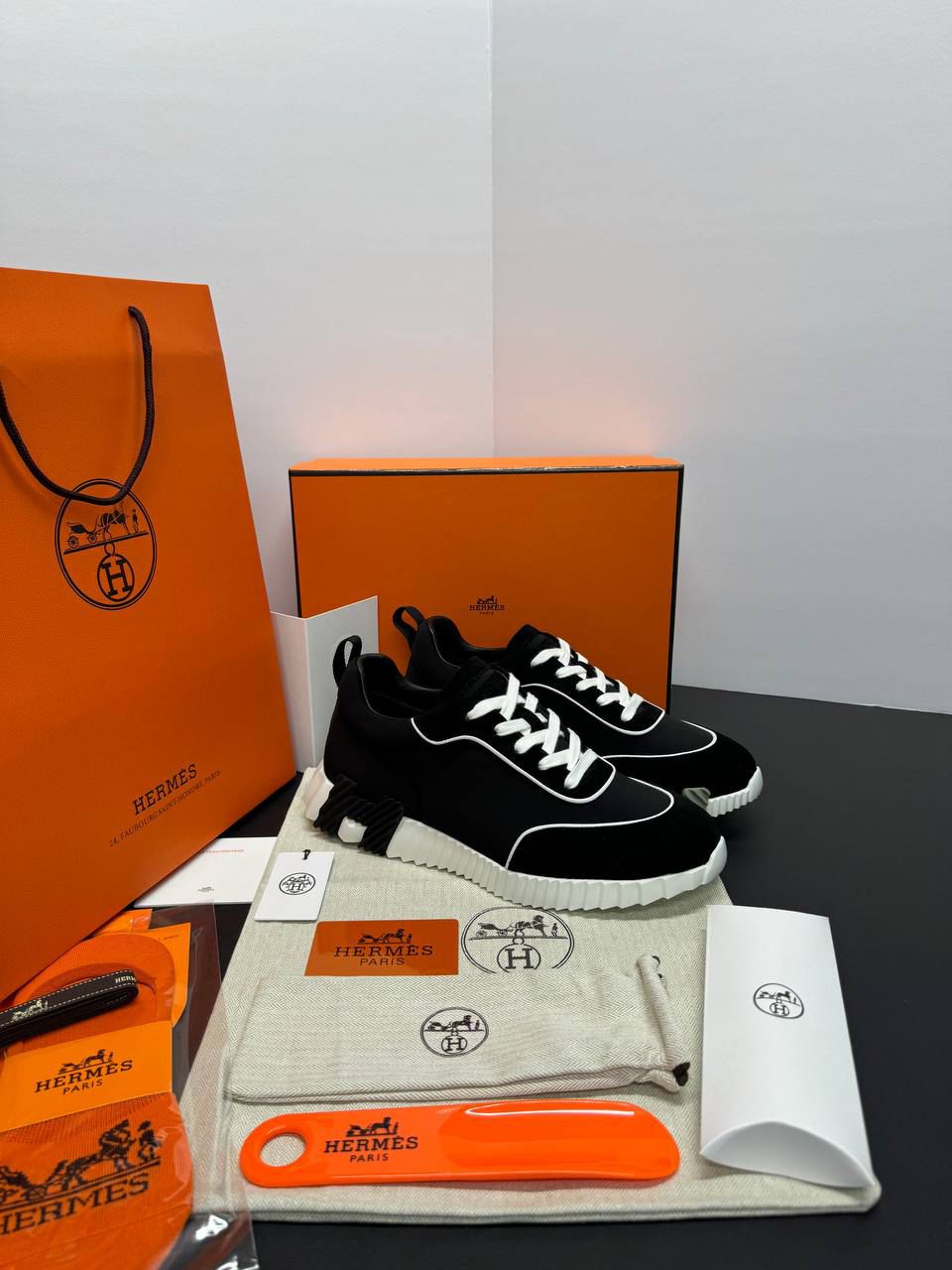 Hermes Bouncing Sneakers - Whitely Detailed