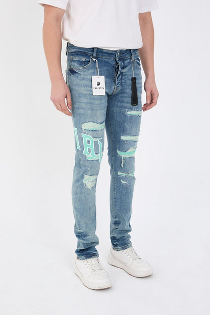 Amiri Jeans - Green Letters
