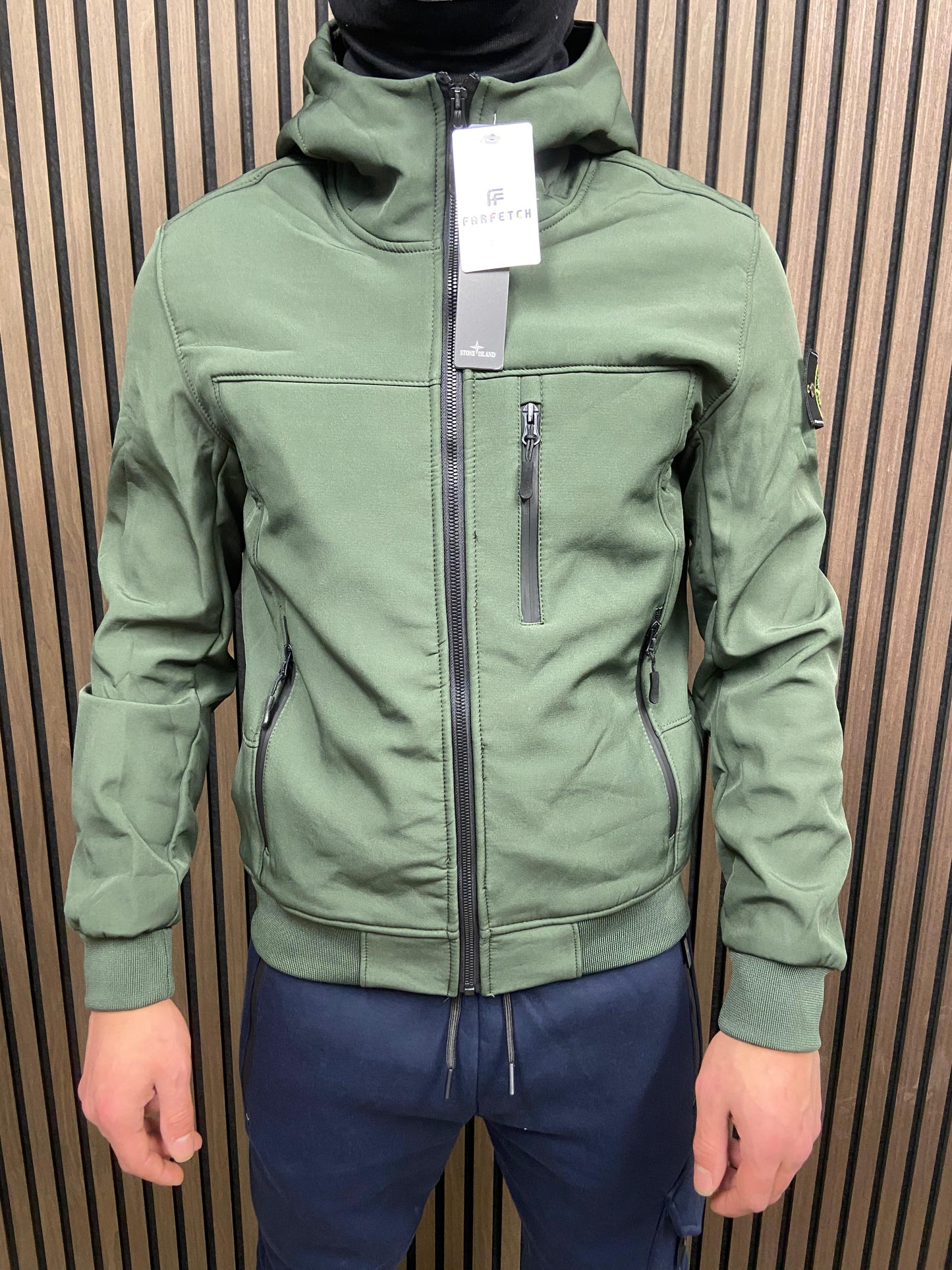 Stone Island Soft Shell Tussen Jas - Khaki