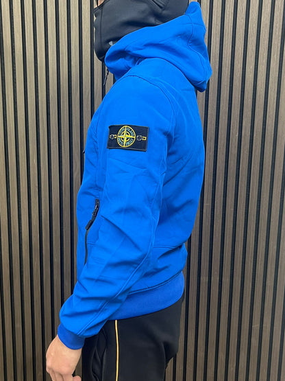 Stone Island Soft Shell Tussen Jas - Blue