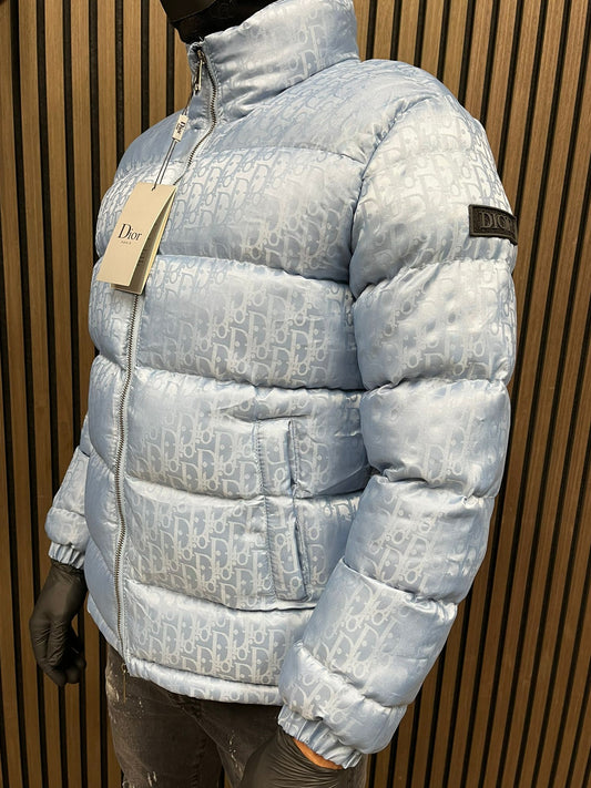Dior Oblique Winter Jas -  Light Blue