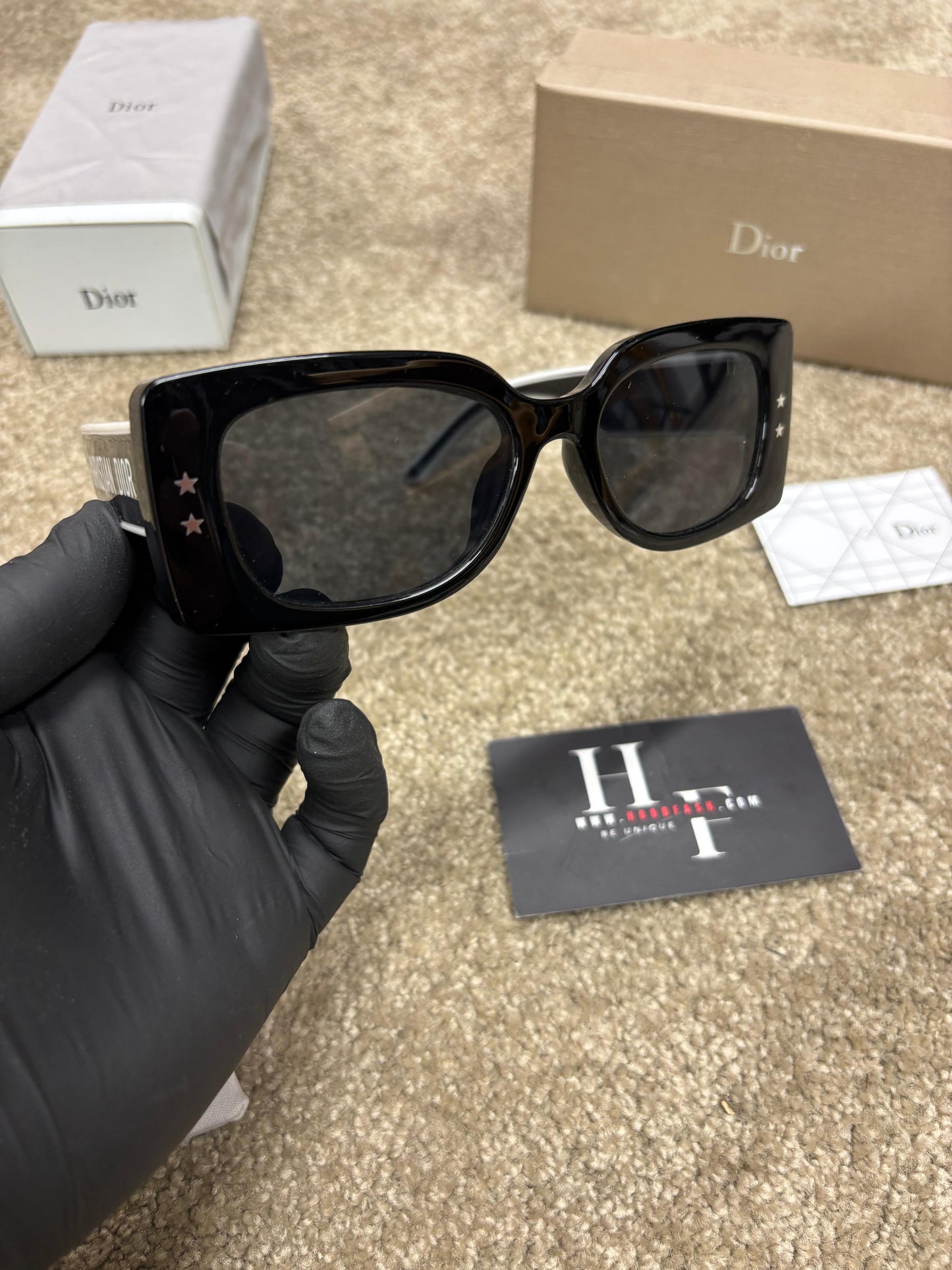 Dior Zonnebril - White stripe
