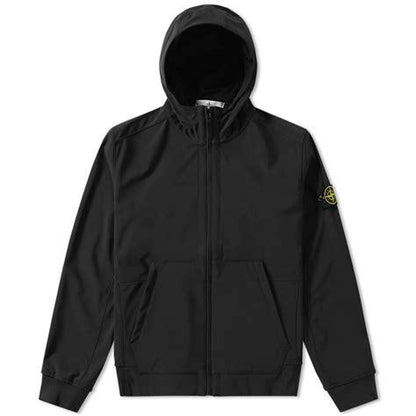 Stone Island Soft Shell Tussen Jas - Zwart