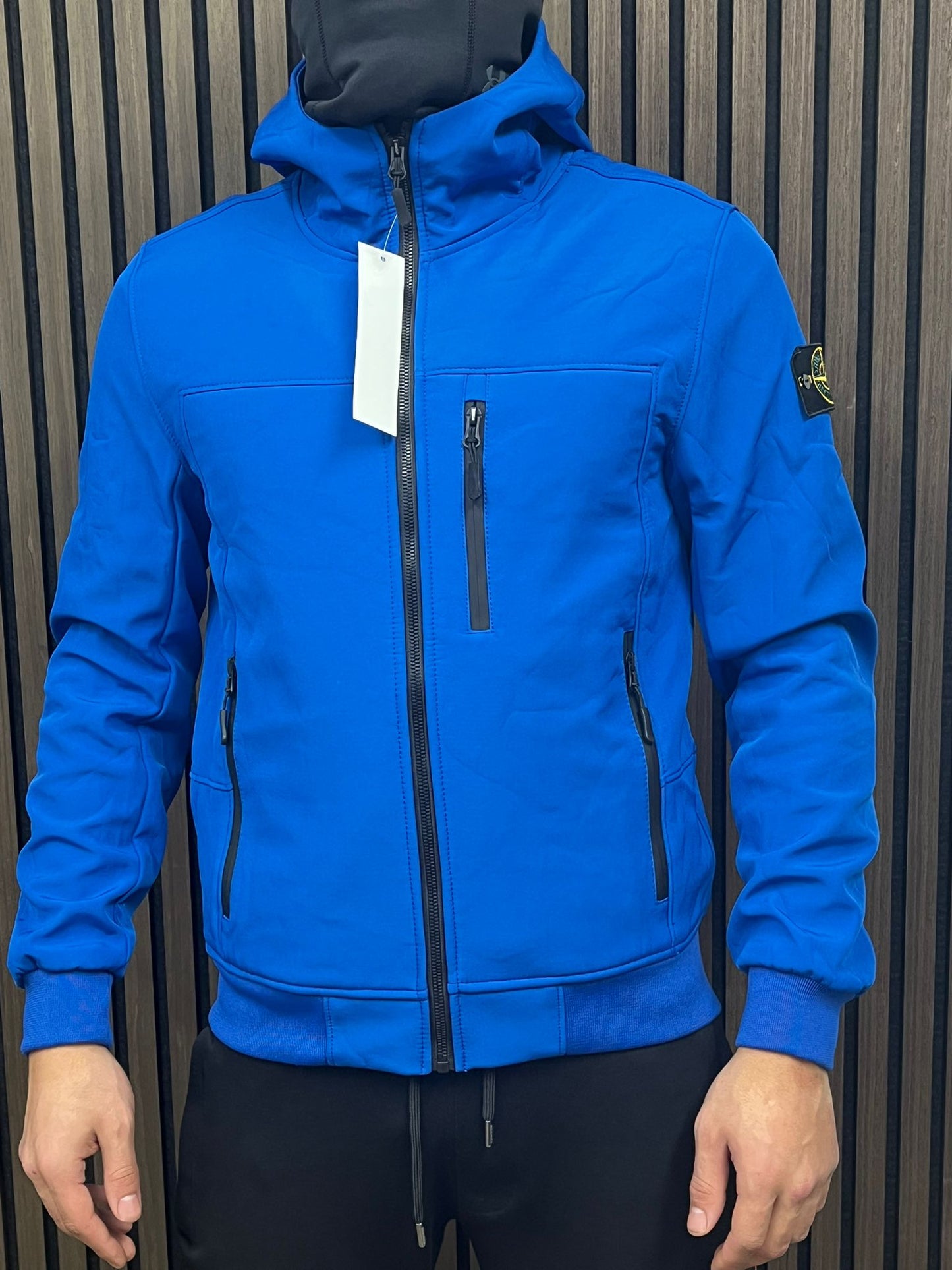 Stone Island Soft Shell Tussen Jas - Blue
