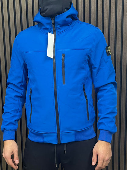 Stone Island Soft Shell Tussen Jas - Blue